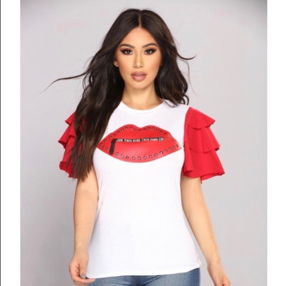 Kiss This Ruffle Top